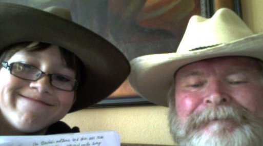 julian and grampa on 60