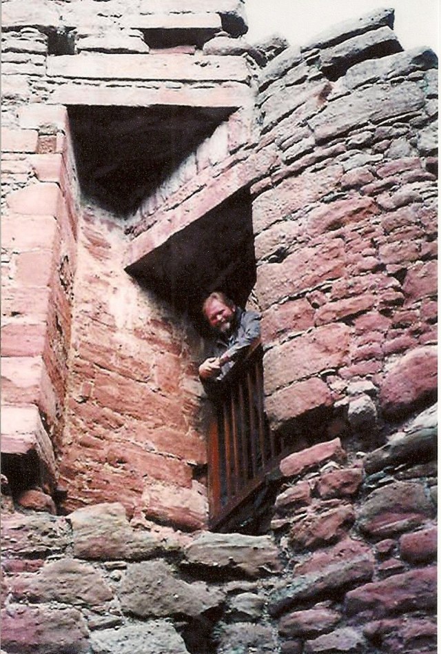 Steven Lindsey at Edzell Castle; Edzell, Scotland...the "ancestral home" of the Lindsay Clan.